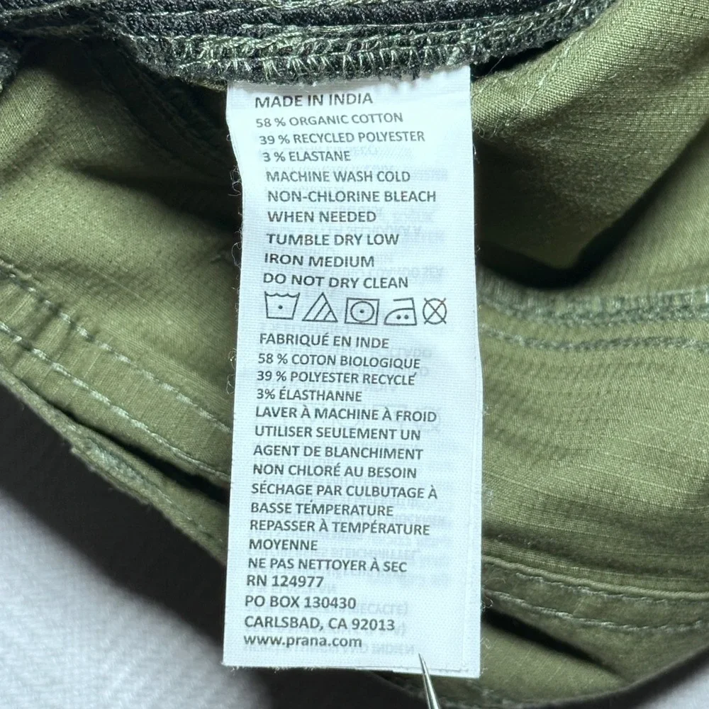 prAna Double Peak Convertible Pants Mens 35x32 Relaxed Fit Zip Off Cargo Green